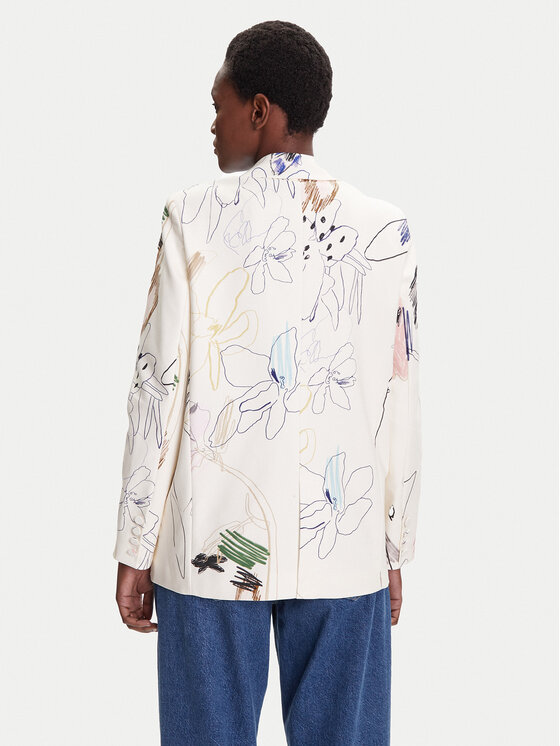 Desigual Desigual Піджак Arty 25WWEW21 Білий Regular Fit