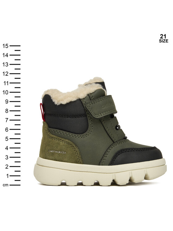 Geox Geox Kozačky B Willaboom B Ab B365BC 0ME22 C0450 M Khaki
