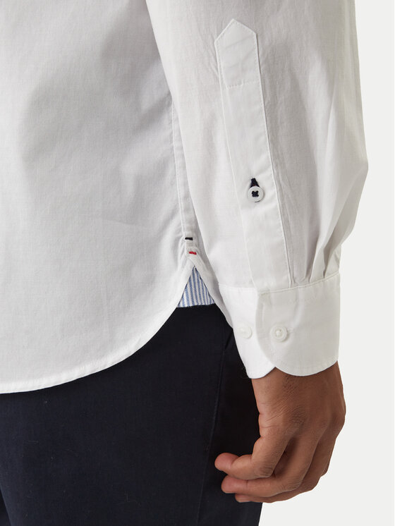 Tommy Hilfiger Tommy Hilfiger Ing Core Flex Poplin MW0MW25035 Fehér Regular Fit