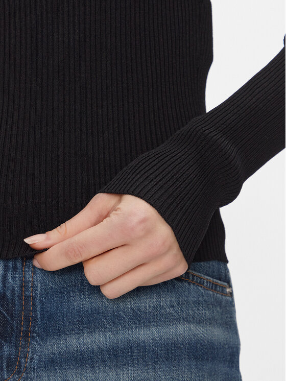 MAX&Co. MAX&Co. Majica Tolone Crna Slim Fit