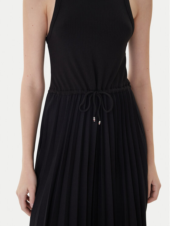 Tommy Hilfiger Tommy Hilfiger Kleid für den Alltag WW0WW39342 Schwarz Regular Fit