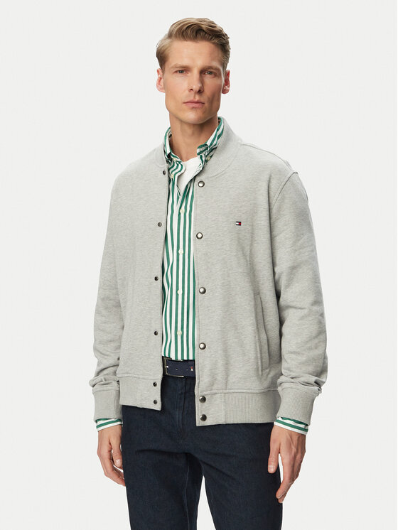 Tommy Hilfiger Tommy Hilfiger Bundy bomber Essential MW0MW42470 Sivá Regular Fit