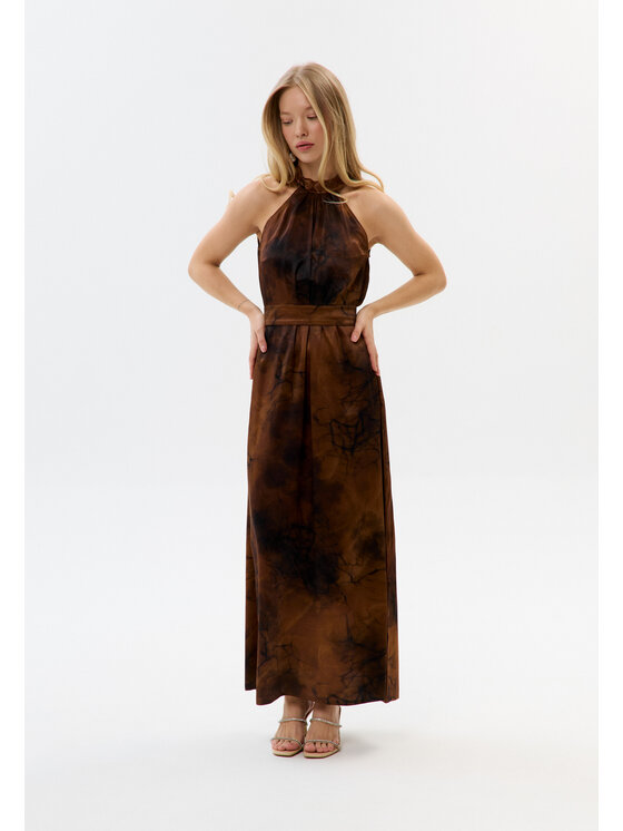 Mirons Mirons Sukienka wieczorowa Florence Brown Brązowy Regular Fit