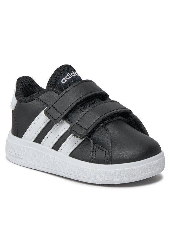adidas Παπούτσια Grand Court Lifestyle Hook and Loop Shoes GW6523 Μαύρο