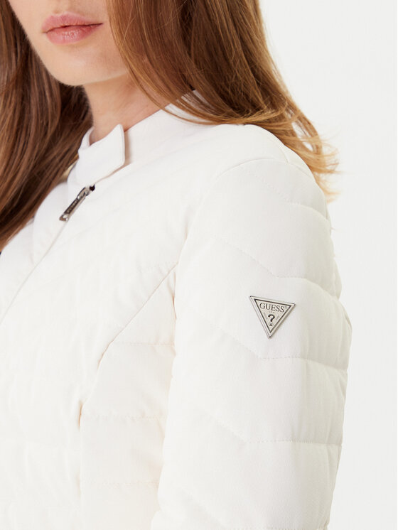 Guess Guess Geacă W5YL13 WHDQ0 Écru Regular Fit