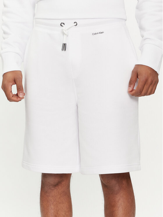 Calvin Klein Športové kraťasy Nano Logo K10K112689 Biela Regular Fit