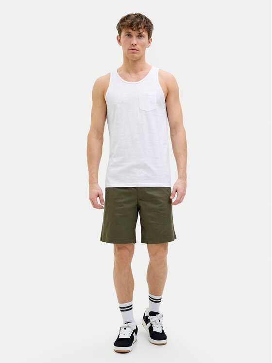 Jack & Jones Jack & Jones Tank top Jake 12270577 Biały Regular Fit