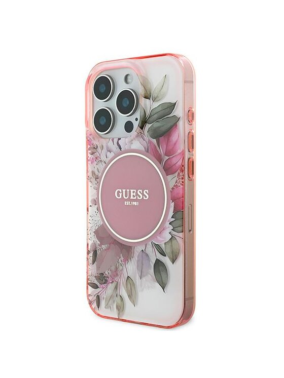Guess Guess Etui na telefon iPhone 16 Pro Max Różowy