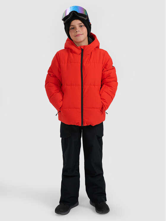 4F 4F Kurtka narciarska BASIC SKI Czerwony Regular Fit