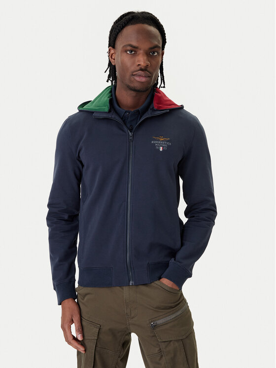 Aeronautica Militare Aeronautica Militare Mikina 261FE2097UF00674 Tmavomodrá Regular Fit