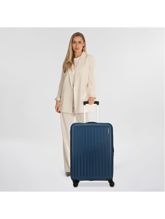 American Tourister American Tourister Walizka średnia 327185 Błękitny
