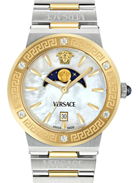 Versace Versace Zegarek VE7G00524 Srebrny