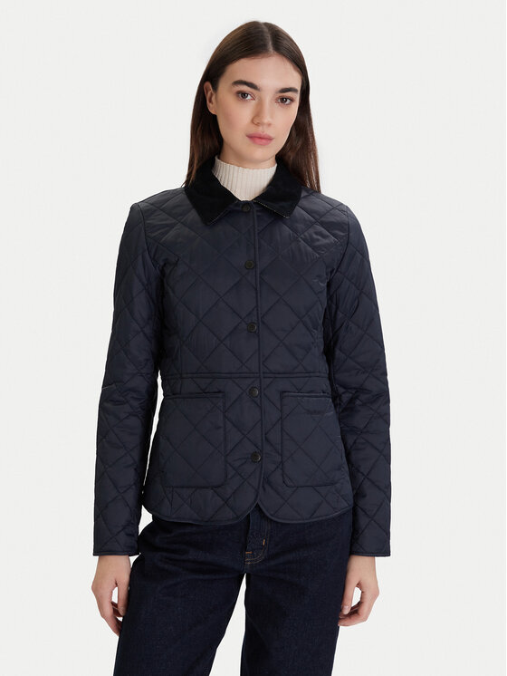 Barbour Barbour Μπουφάν μεταβατικό Deveron Quilted LQU1012NY71 Σκούρο μπλε Regular Fit