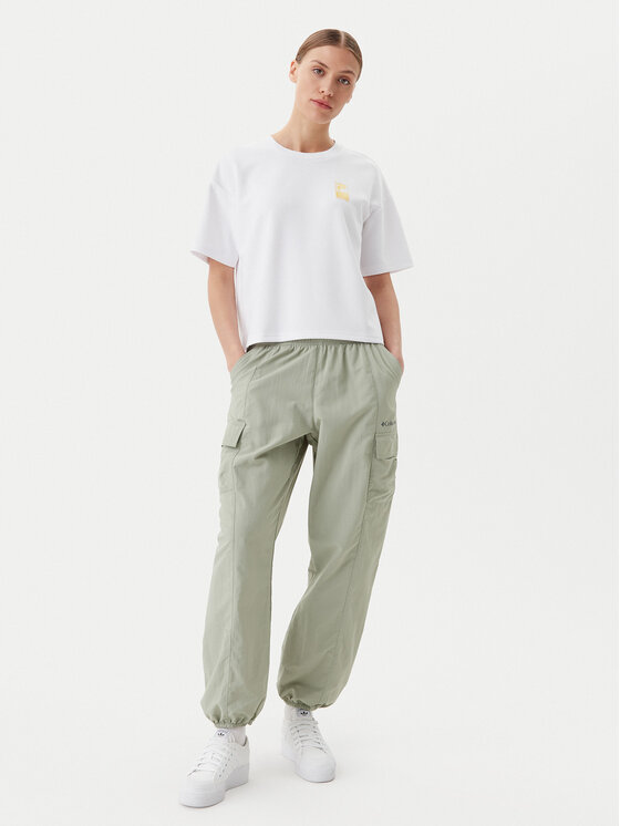 Fila Fila Tricou Lisakovsk FAW1044 Alb Loose Fit