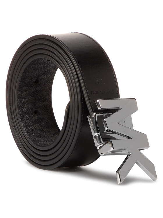 MICHAEL Michael Kors MICHAEL Michael Kors Чоловічий ремінь 34Mm Ctfr Mk Buckle Belt 39H9LBLY1U Чорний
