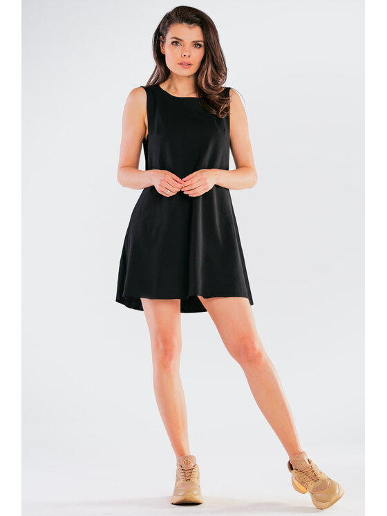 Infinite You Infinite You Sukienka letnia M245 Czarny Basic Fit