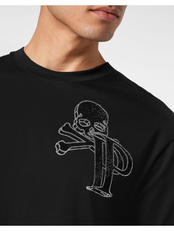 PHILIPP PLEIN PHILIPP PLEIN T-Shirt 9935 Czarny Regular Fit