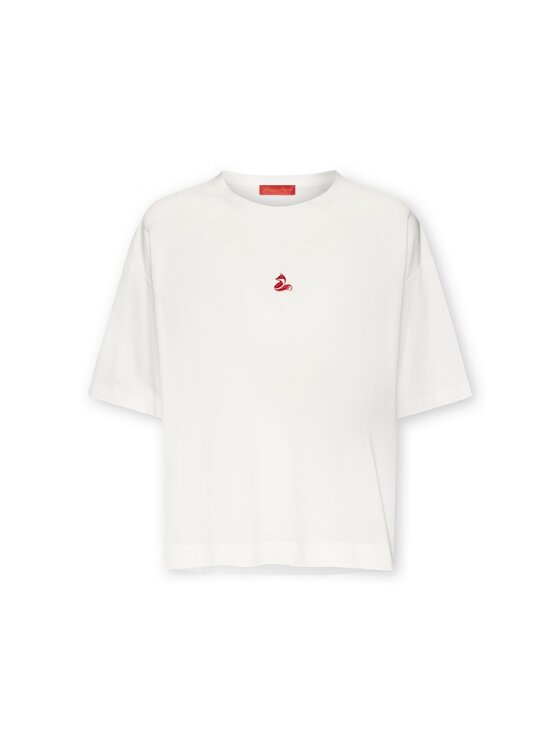 Elena Mirò Elena Mirò T-Shirt G054Z000705N011 Biały Boxy Fit
