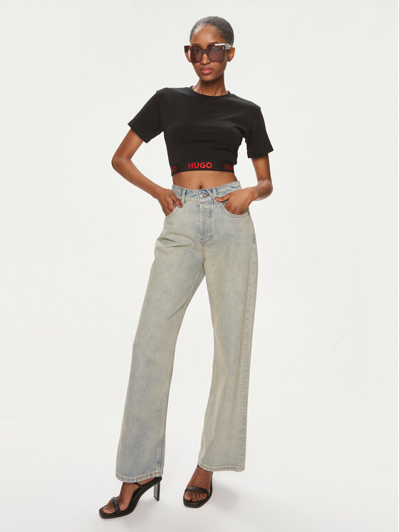 HUGO Hugo T-shirt Logo 50520497 Nero Relaxed Fit