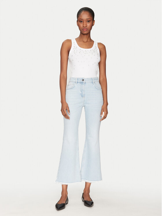 Marella Marella Jeansy Fcrop 2513181114 Niebieski Flare Fit