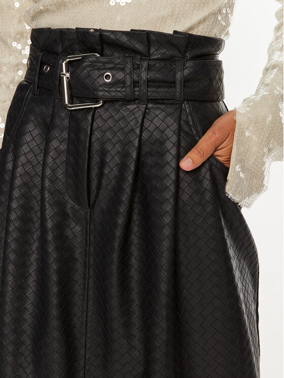 ROTATE ROTATE Gonna in similpelle Dax 1128682318 Blu scuro Regular Fit