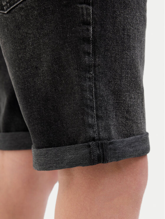 Jack & Jones Junior Jack & Jones Junior Szorty jeansowe Rick 12269799 Czarny Regular Fit