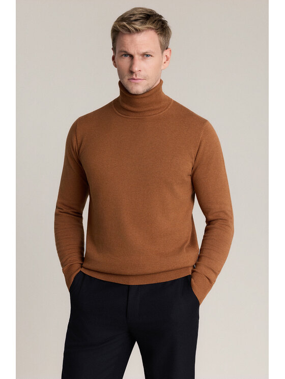 Lancerto Lancerto Sweter Jesse SW073226000049 Brązowy Regular Fit