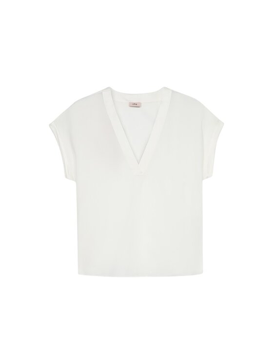 Oltre Oltre Blusa 2488J000731N011 Bianco Regular Fit