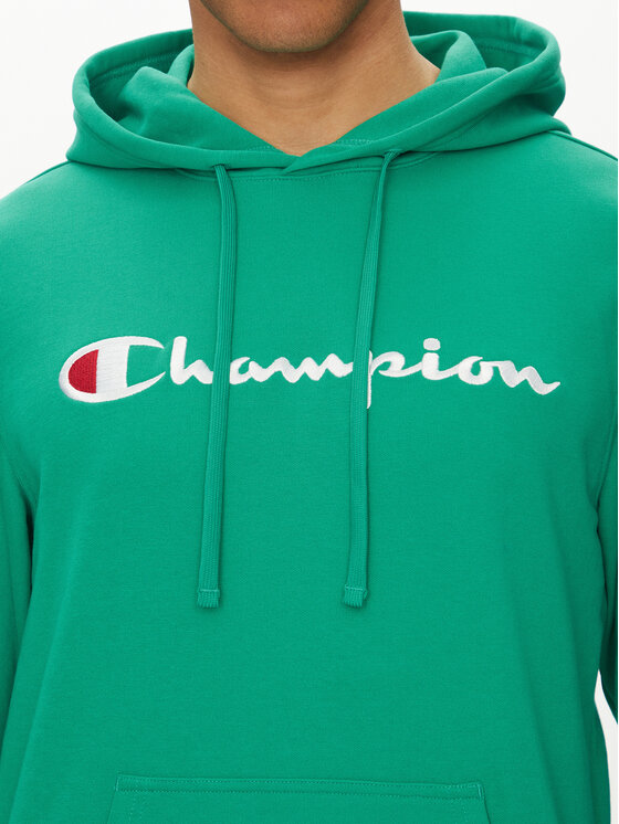 Champion Champion Majica dugih rukava 220726 Zelena Regular Fit