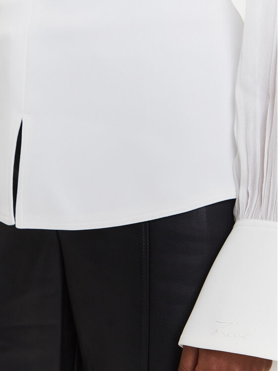 KARL LAGERFELD KARL LAGERFELD Μπλουζάκι A3W11025 Εκρού Slim Fit