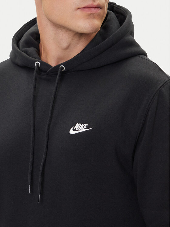 Nike Nike Majica dugih rukava Club Ft FN3859 Crna Regular Fit