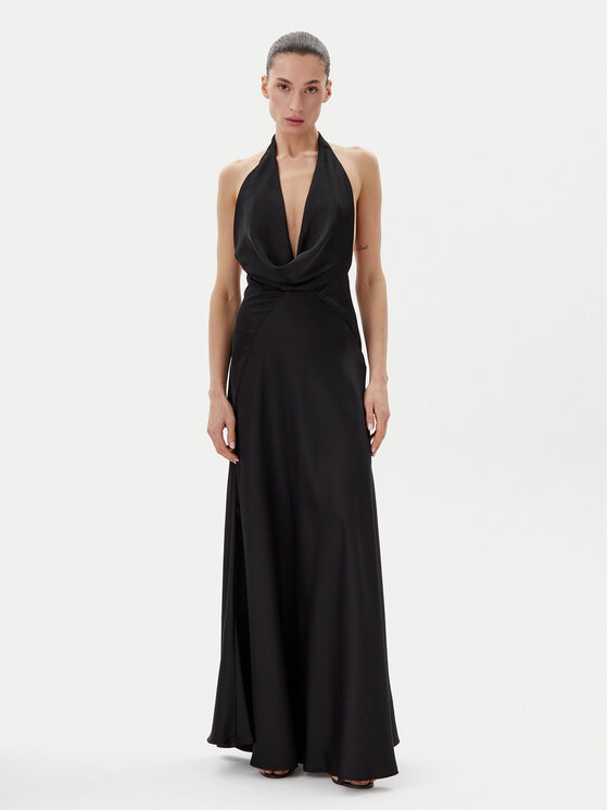 Eleh Eleh Večerna obleka ESS250181 Črna Regular Fit