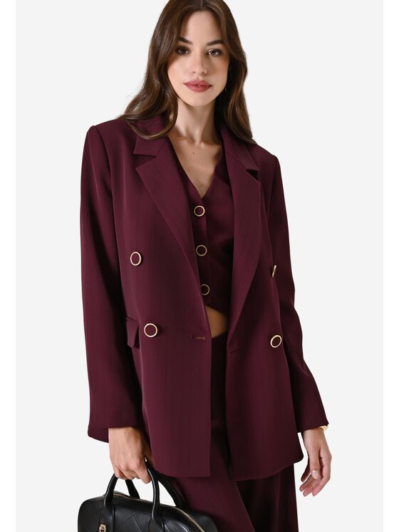 Rinascimento Rinascimento Σακάκι giacca donna Μπορντό Regular Fit
