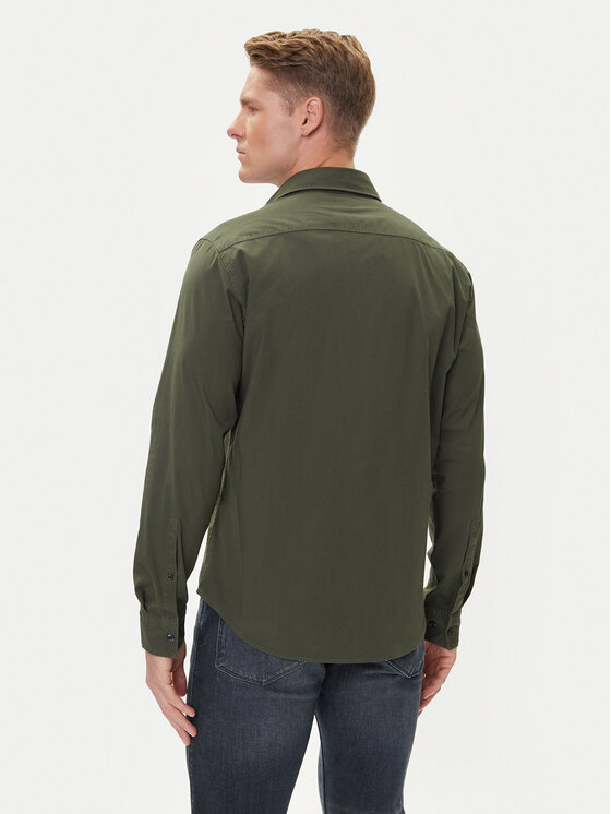 HUGO HUGO Camicia Ermo 50500216 Verde Slim Fit