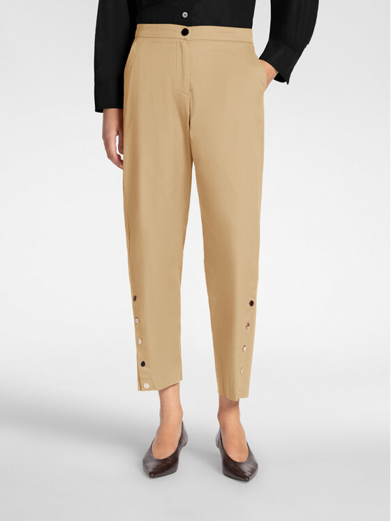 Elena Mirò Elena Mirò Pantaloni di tessuto P015P000463N012 Crema Regular Fit