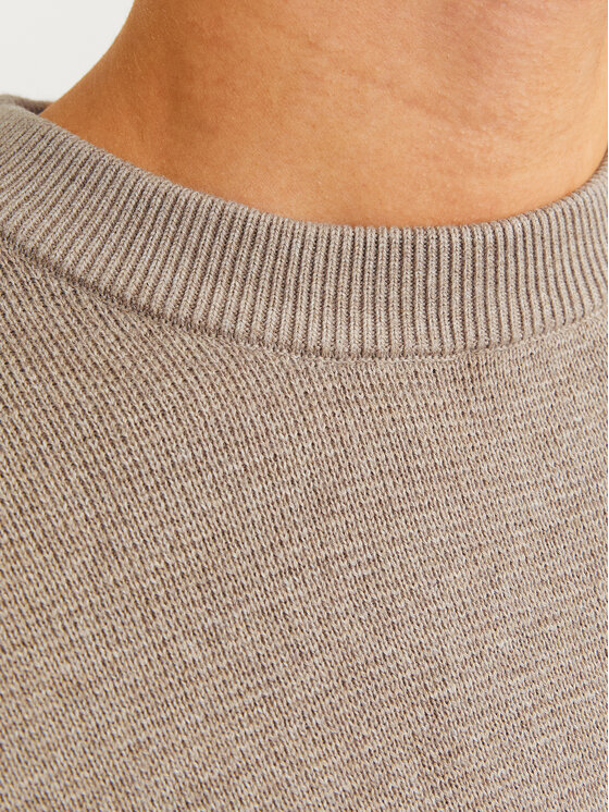 Jack & Jones Jack & Jones Sweter Milano 12259666 Szary Relaxed Fit