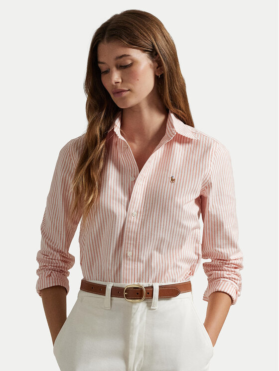 Polo Ralph Lauren Košeľa 211941508005 Ružová Slim Fit