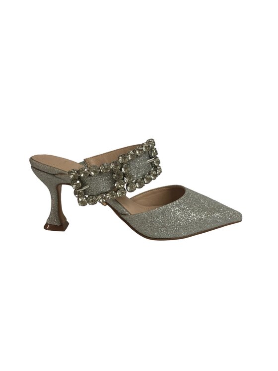 TWENTYFOURHAITCH TWENTYFOURHAITCH Ciabatte sophisticate_mule-sh26_arg Argento
