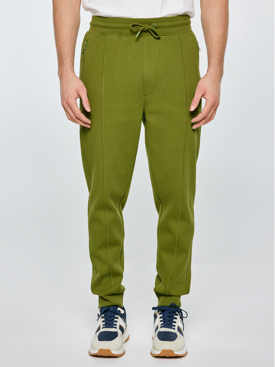 BIG STAR BIG STAR Spodnie dresowe WLADORP Zielony Basic Fit