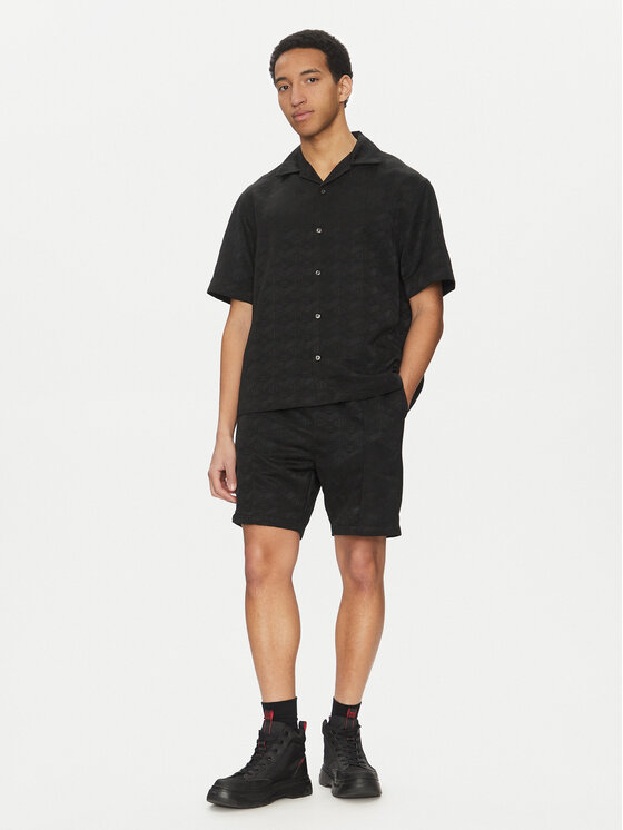 HUGO HUGO Szorty sportowe Ravis252 50534654 Czarny Relaxed Fit