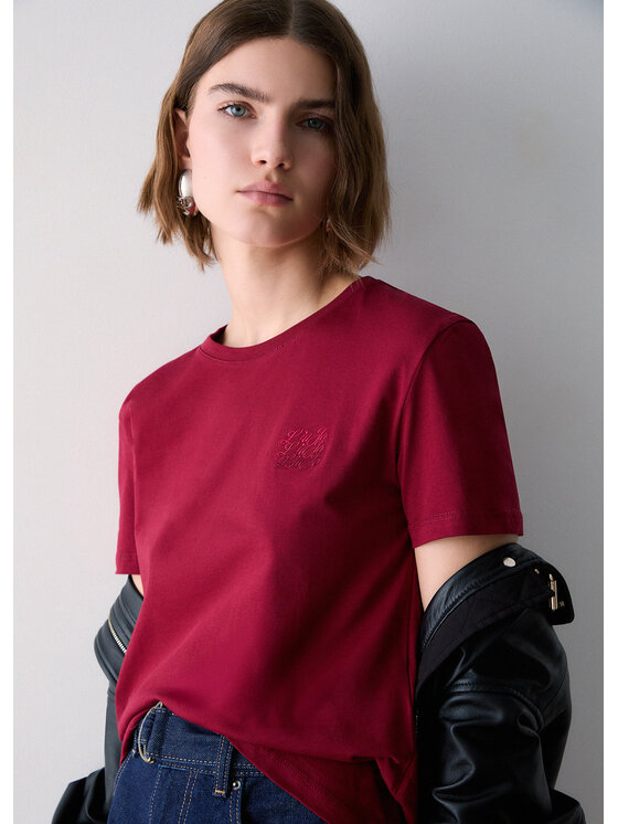 Liu Jo Liu Jo T-shirt WF6348J6308L9378 Rosso Regular Fit
