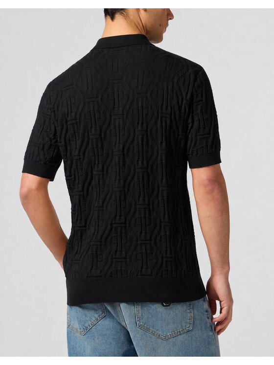 PHILIPP PLEIN PHILIPP PLEIN Polokošile 31668 Černá Slim Fit