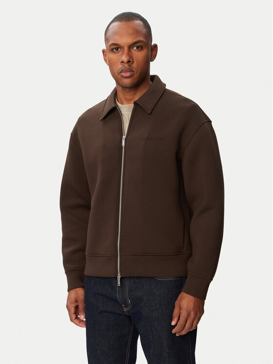 Calvin Klein Calvin Klein Felpa COOLING SPACER LV04RG227G Marrone scuro Regular Fit