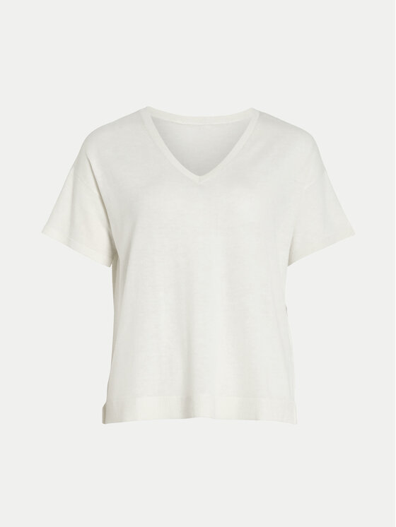 Vila Vila T-Shirt Abella 14089540 Bílá Relaxed Fit
