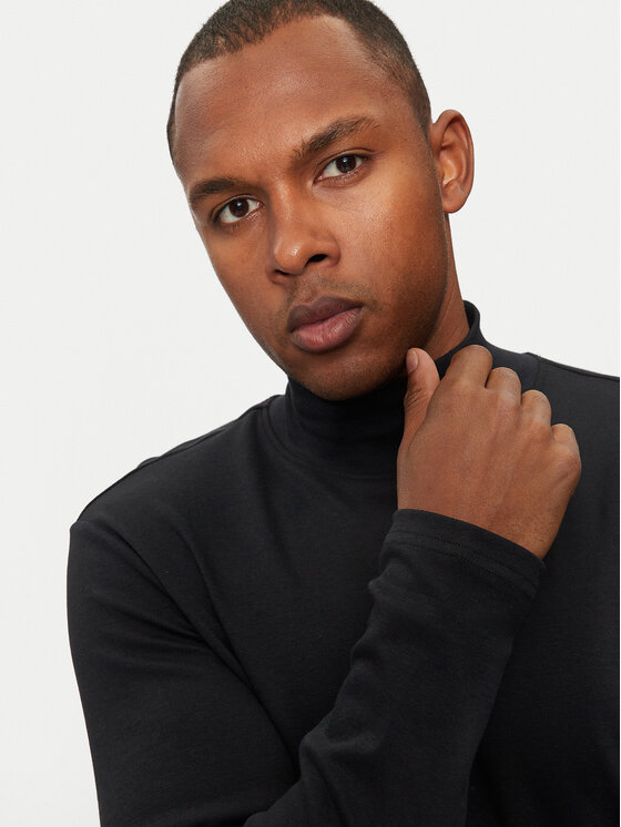 Blend Blend Rollkragenpullover 20717343 Schwarz Regular Fit