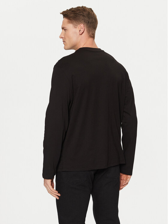 Armani Exchange Armani Exchange Pikkade varrukatega T-särk XM000214 AF10356 UC001 Must Regular Fit