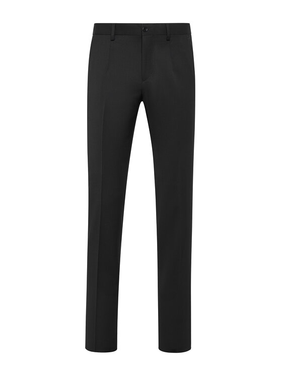 PHILIPP PLEIN PHILIPP PLEIN Spodnie materiałowe 277 Czarny Regular Fit