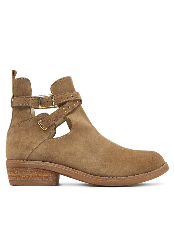 TWINSET Členková obuv 251GCJ030 Béžová