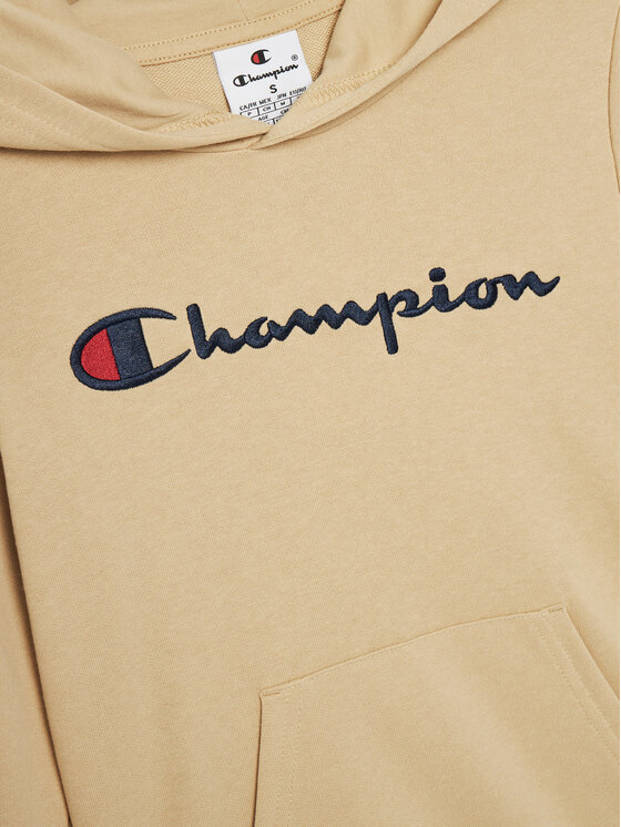 Champion Champion Majica dugih rukava Icons Hoodie 306970 Bež Regular Fit
