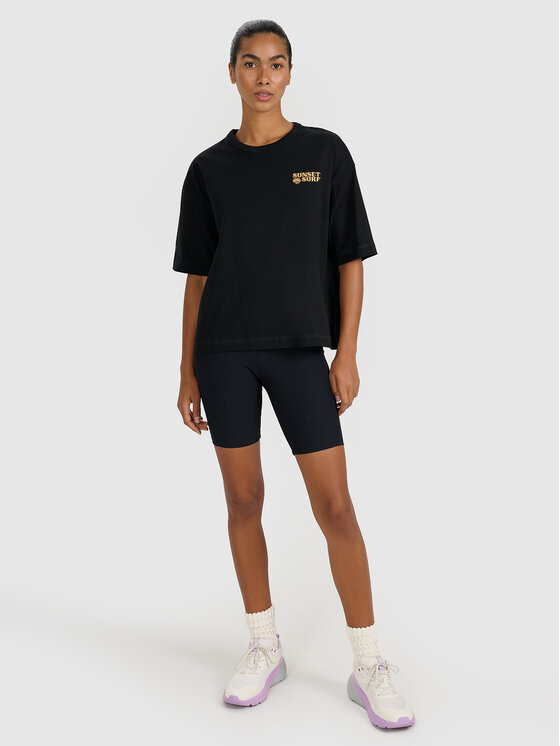 4F 4F T-Shirt FOB SUMMER Czarny Oversize